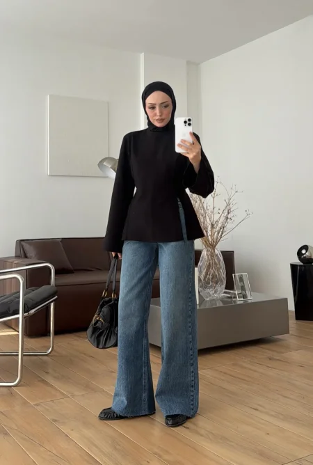 بلوز خريفي اسود